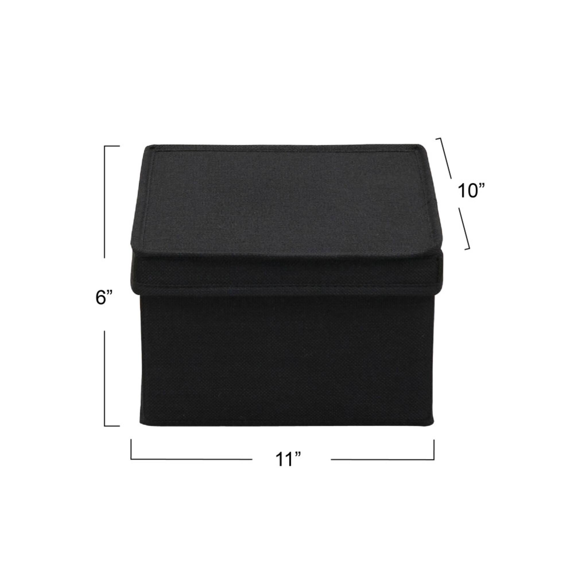 Household Essentials Fabric Storage Bin with Lid